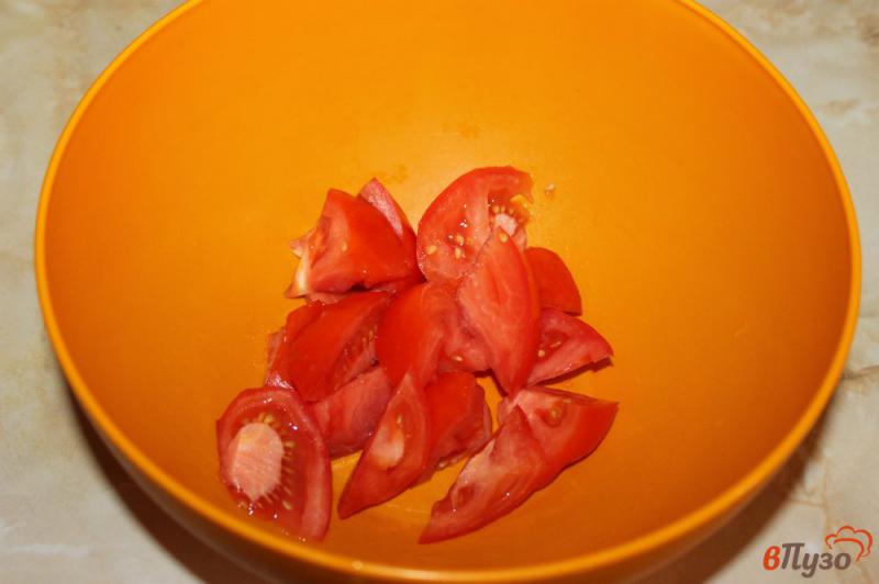 Фото приготовление рецепта: Салат с курицей и овощами гриль шаг №3