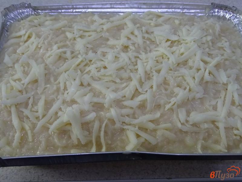 Фото приготовление рецепта: Сырная запеканка с вермишелью. шаг №8