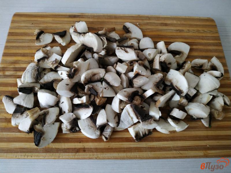 Фото приготовление рецепта: Запеканка капустная с грибами шаг №5