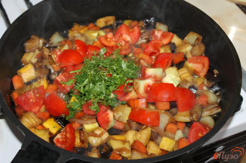 Фото приготовление рецепта: Овощное рагу с баклажаном шаг №4