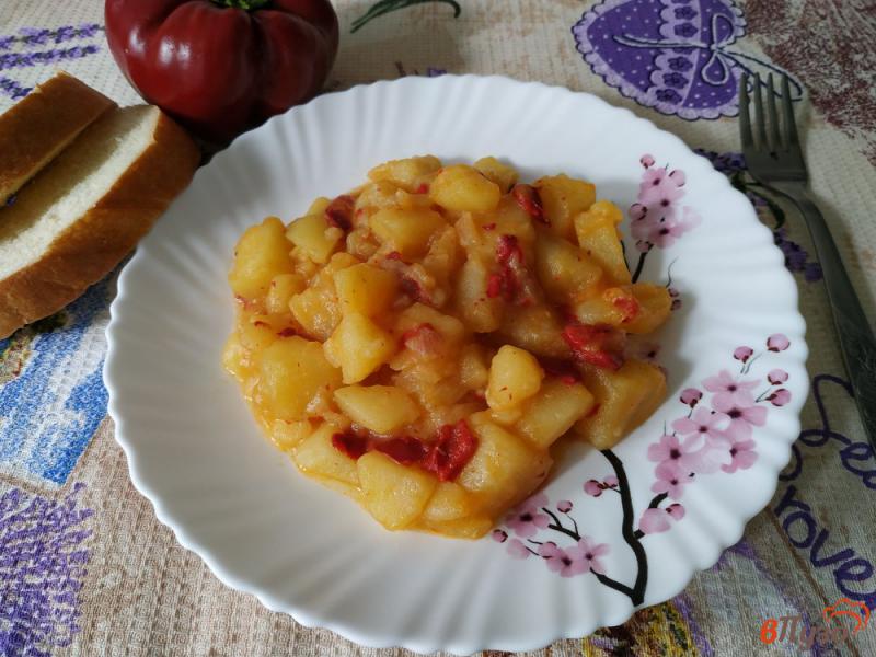 Фото приготовление рецепта: Тушеный картофель по-болгарски шаг №10