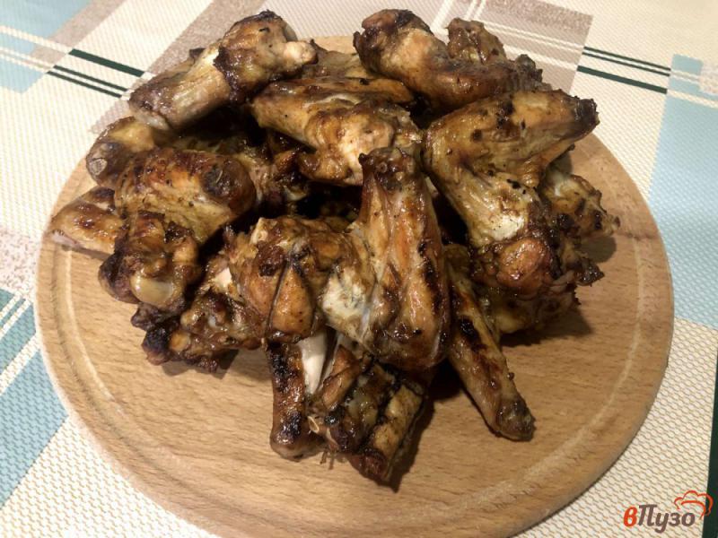 Фото приготовление рецепта: Куриные крылья с копченой паприкой и чесноком шаг №5