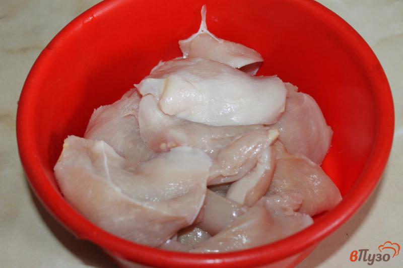 Фото приготовление рецепта: Отбивные из куриного мяса в луковом маринаде шаг №1