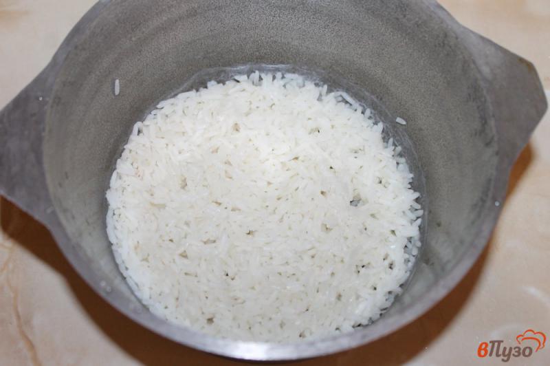 Фото приготовление рецепта: Рис с куриным фаршем и овощами шаг №1
