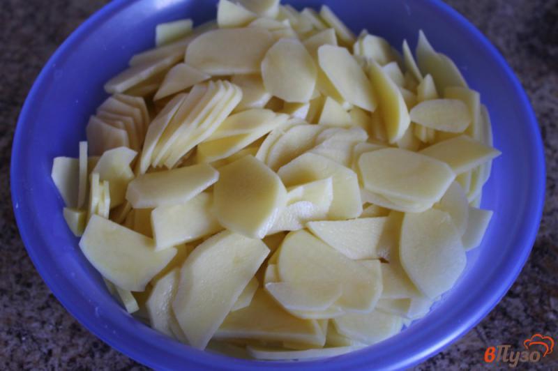 Фото приготовление рецепта: Картофельная запеканка с мясом и перцем шаг №1