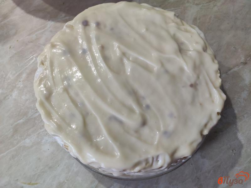 Фото приготовление рецепта: Торт Наполеон с заварным и сметанным кремом шаг №18