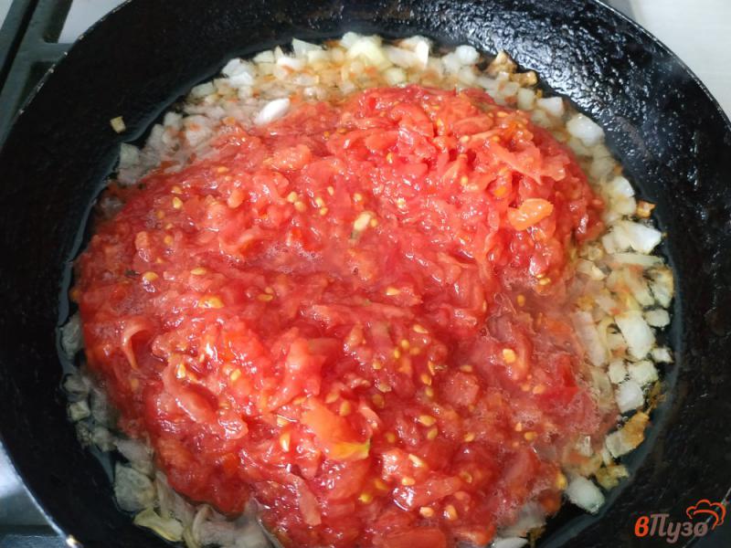Фото приготовление рецепта: Постный томатный суп харчо шаг №7