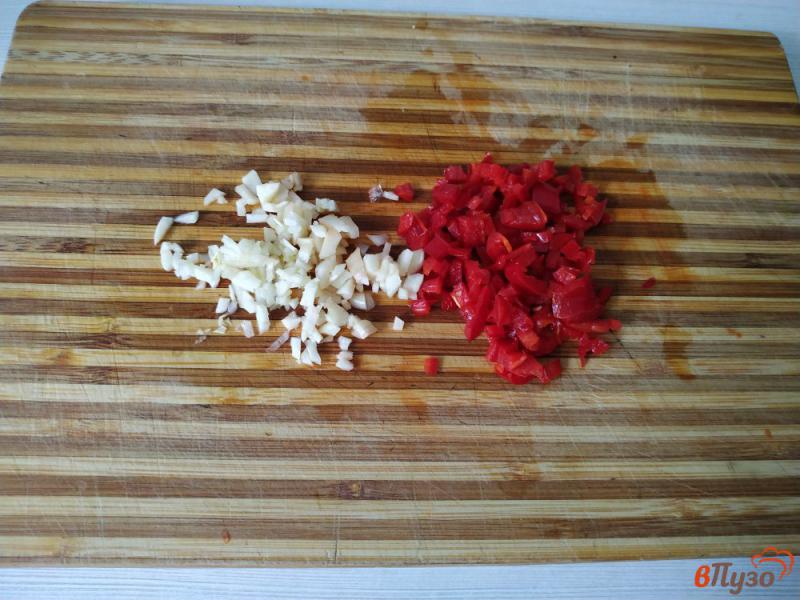 Фото приготовление рецепта: Постный томатный суп харчо шаг №8