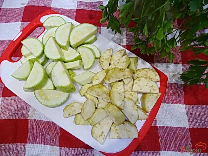 Фото приготовление рецепта: Овощное рагу с баклажаном и перцем шаг №6