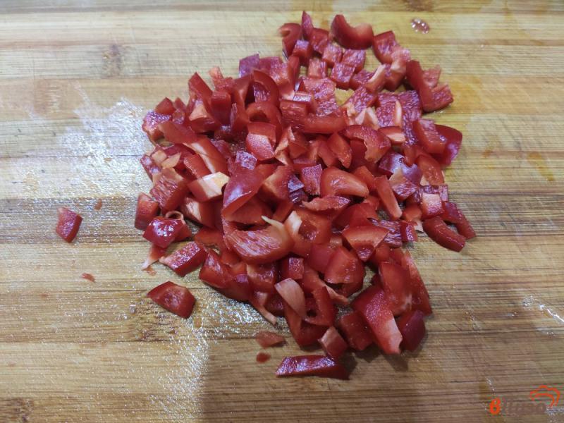 Фото приготовление рецепта: Теплый салат из баклажанов и помидоров шаг №5