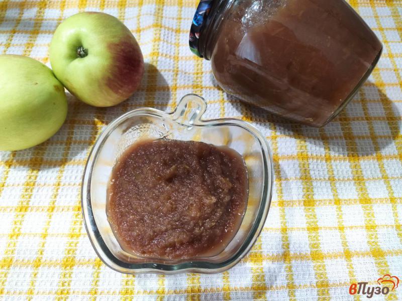 Фото приготовление рецепта: Пюре из яблок и слив на зиму шаг №9