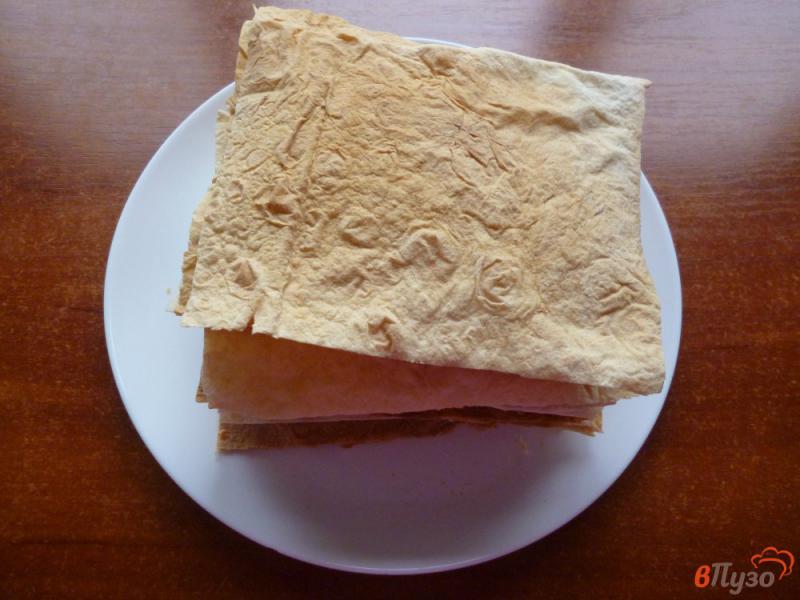 Фото приготовление рецепта: Торт Наполеон из лаваша шаг №8