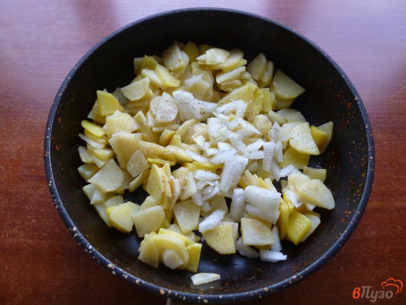 Фото приготовление рецепта: Фриттата с картофелем шаг №3