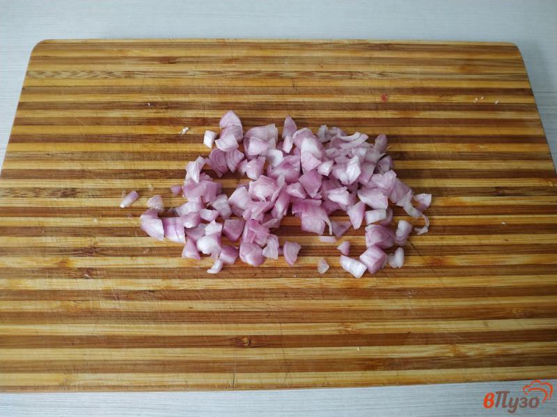 Фото приготовление рецепта: Капуста с салом и кетчупом запечённая в горшочке шаг №3