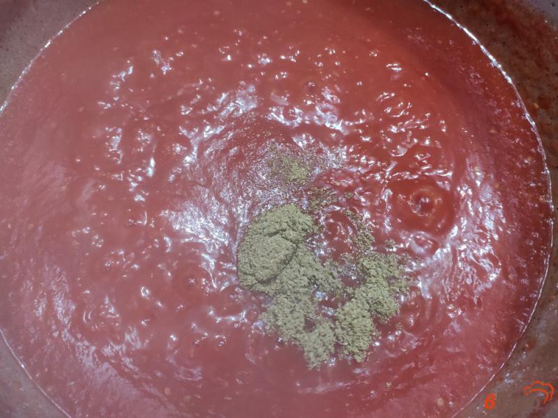 Фото приготовление рецепта: Баклажаны в томатном соусе шаг №9