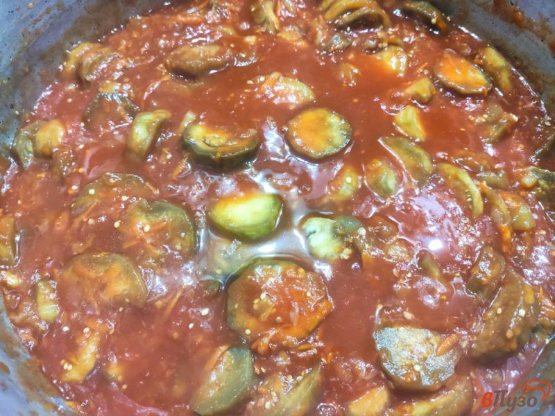 Фото приготовление рецепта: Баклажаны в томатном соусе шаг №12