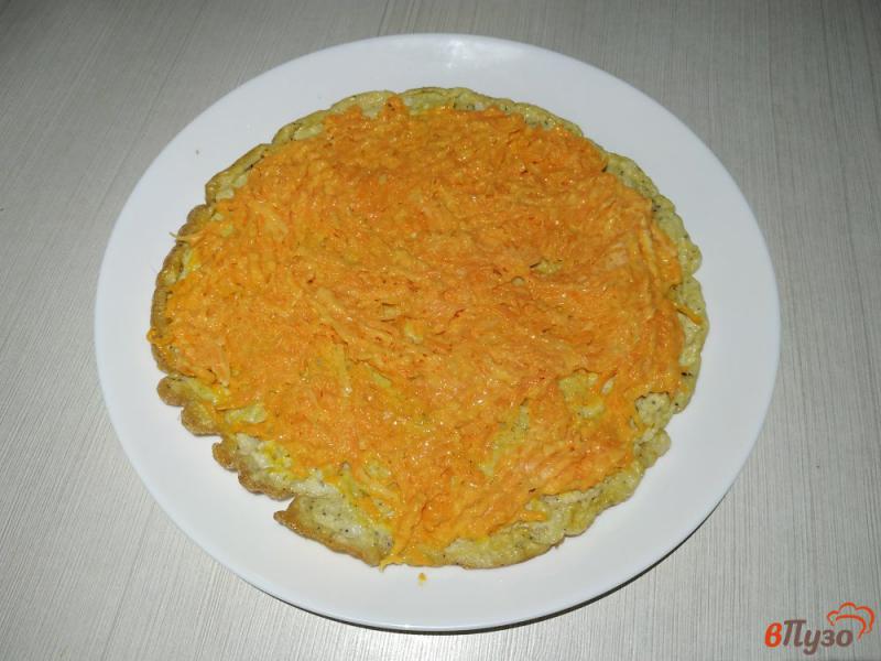 Фото приготовление рецепта: Омлет с морковью шаг №7