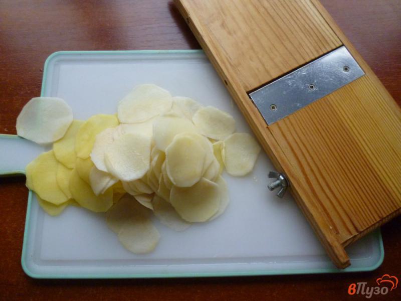 Фото приготовление рецепта: Чипсы картофельные в микроволновке шаг №1
