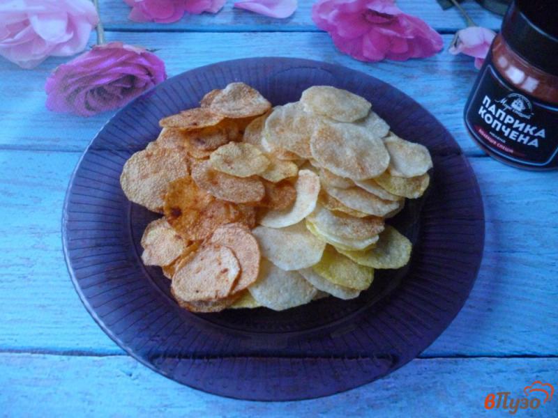 Фото приготовление рецепта: Чипсы картофельные в микроволновке шаг №6
