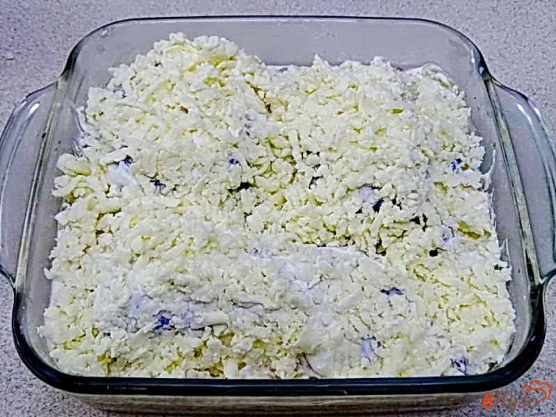 Фото приготовление рецепта: Лосось запеченный с рисом и овощами шаг №7