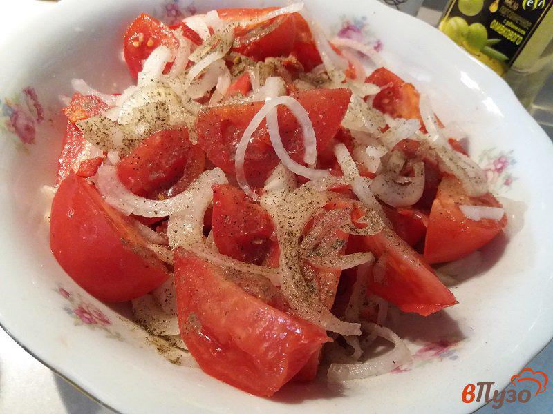 Фото приготовление рецепта: Шакароб салат из помидор к плову шаг №7