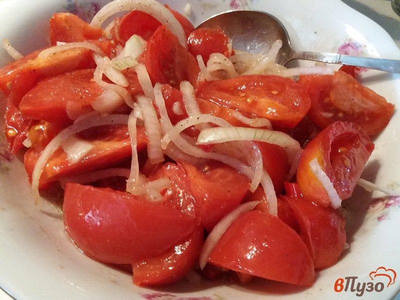 Фото приготовление рецепта: Шакароб салат из помидор к плову шаг №8
