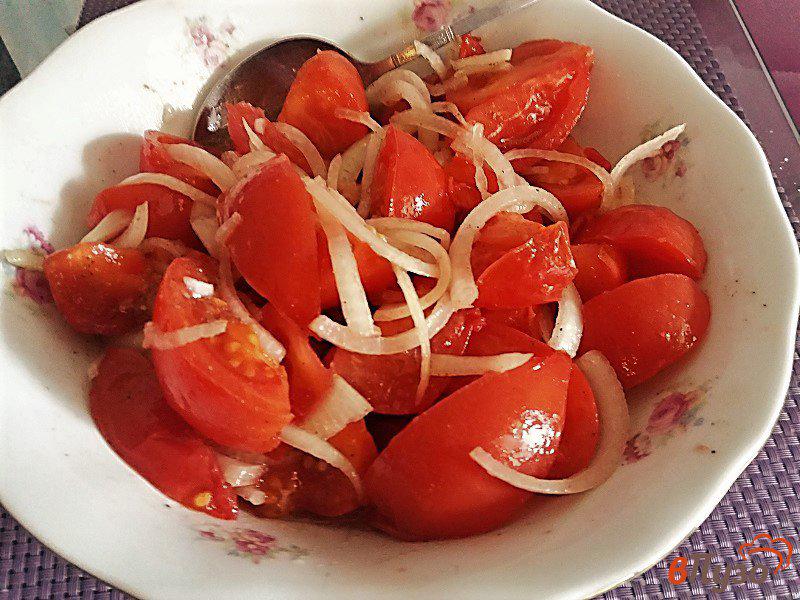 Фото приготовление рецепта: Шакароб салат из помидор к плову шаг №9