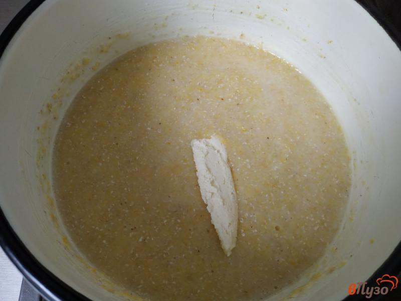 Фото приготовление рецепта: Кукурузная молочная каша с овсяными отрубями шаг №6