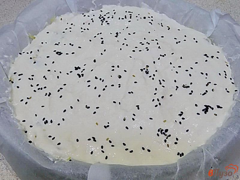 Фото приготовление рецепта: Заливной пирог с капустой шаг №6