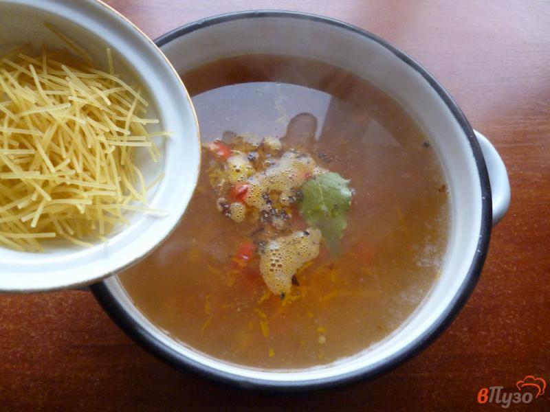Фото приготовление рецепта: Суп со сметанной заправкой шаг №5
