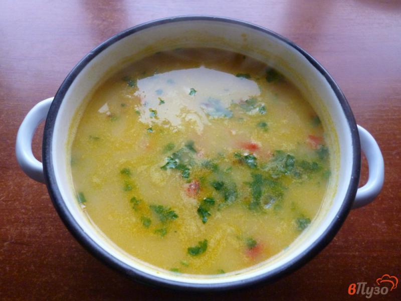 Фото приготовление рецепта: Суп со сметанной заправкой шаг №9