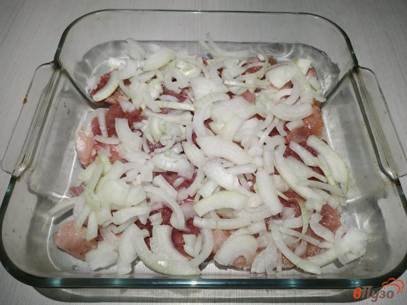Фото приготовление рецепта: Картофель по-французски со свининой шаг №5