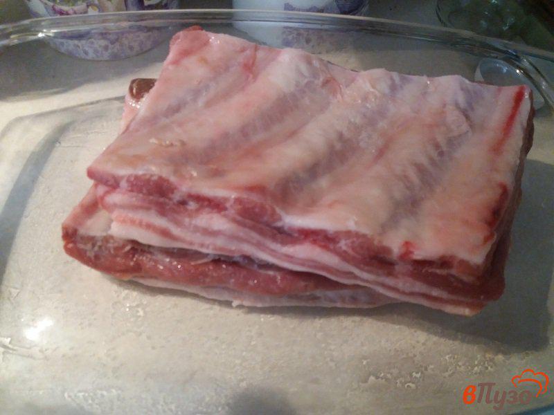 Фото приготовление рецепта: Запеченные пластины из свиных ребёр шаг №1