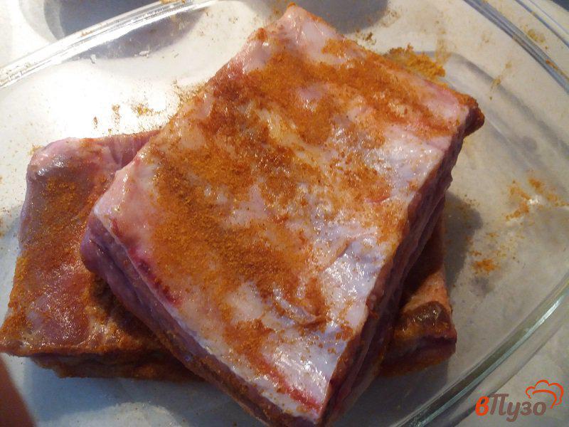 Фото приготовление рецепта: Запеченные пластины из свиных ребёр шаг №3