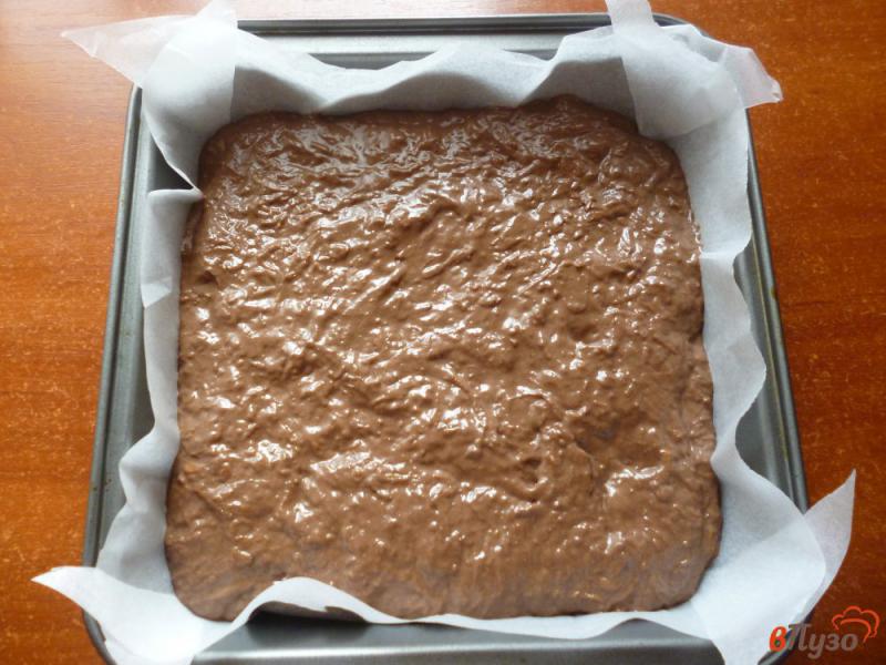 Фото приготовление рецепта: Шоколадный пирог с тыквой шаг №6