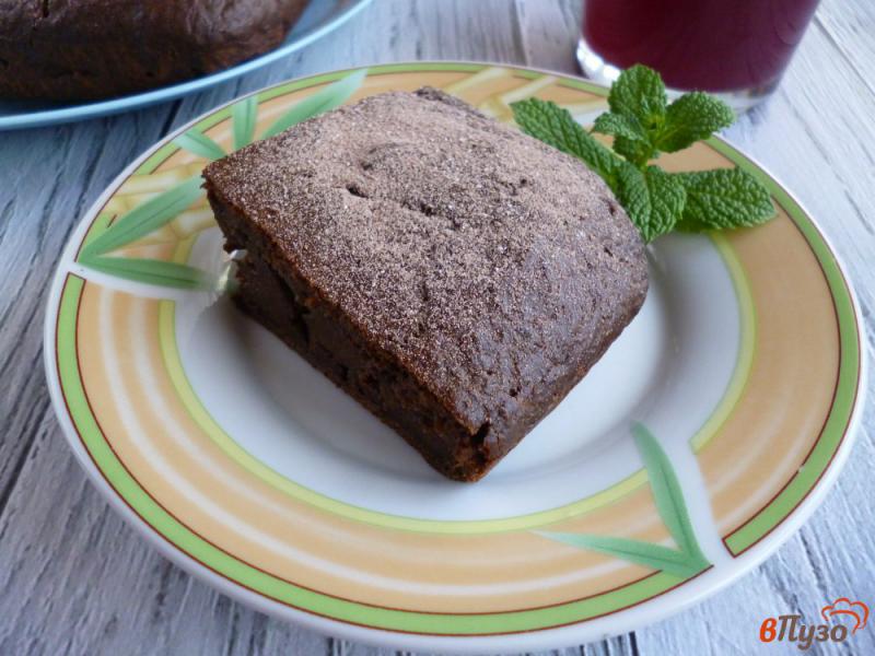 Фото приготовление рецепта: Шоколадный пирог с тыквой шаг №8