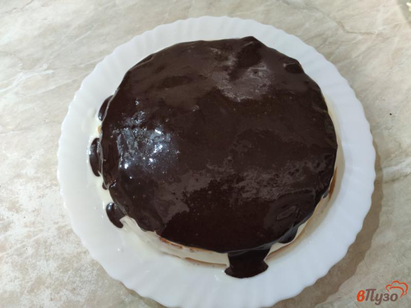 Фото приготовление рецепта: Блинный торт на сковороде шаг №9