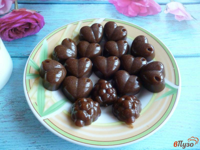 Фото приготовление рецепта: Желейные конфеты со слив на агар-агаре шаг №8