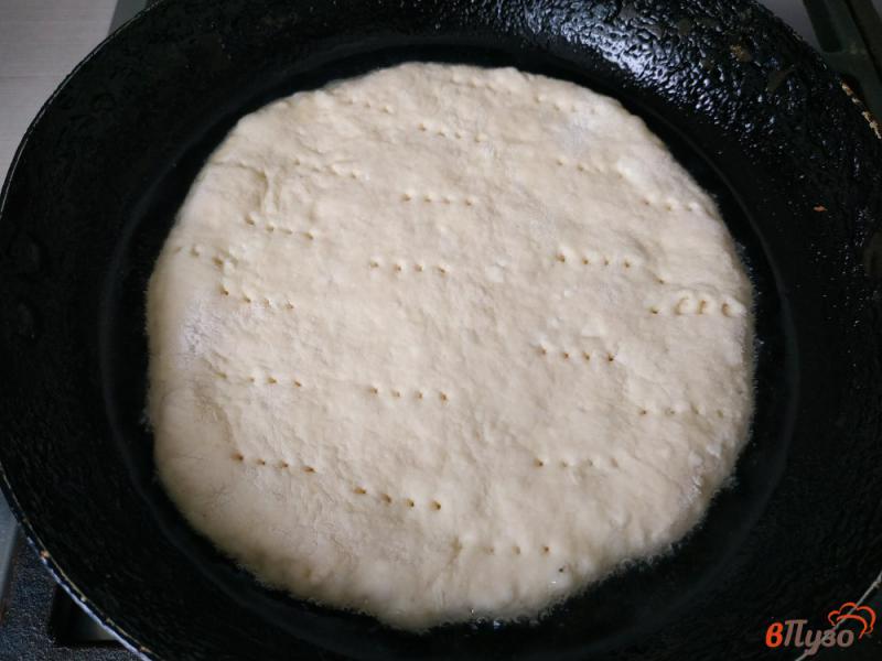 Фото приготовление рецепта: Творожные лепешки на сковороде шаг №6