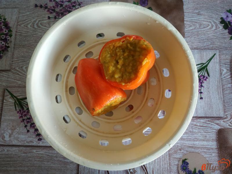 Фото приготовление рецепта: Постный фаршированный перец в мультиварке шаг №11