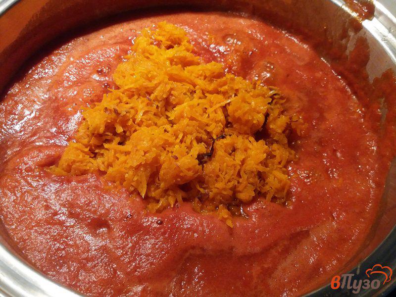 Фото приготовление рецепта: Лечо из болгарского перца с морковью и луком шаг №8