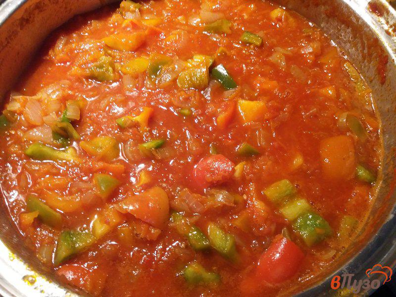 Фото приготовление рецепта: Лечо из болгарского перца с морковью и луком шаг №13