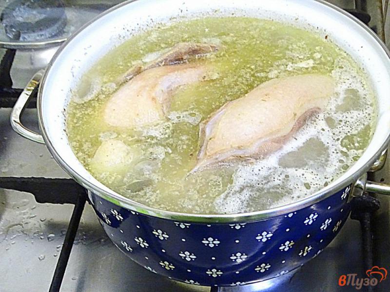 Фото приготовление рецепта: Бульон куриный с овощами шаг №1