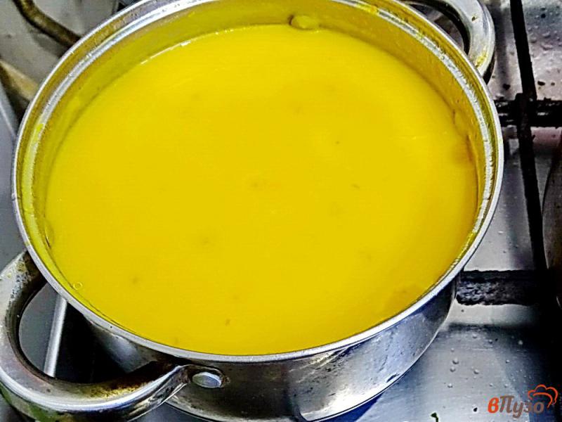 Фото приготовление рецепта: Суп пюре из тыквы и кабачка шаг №7