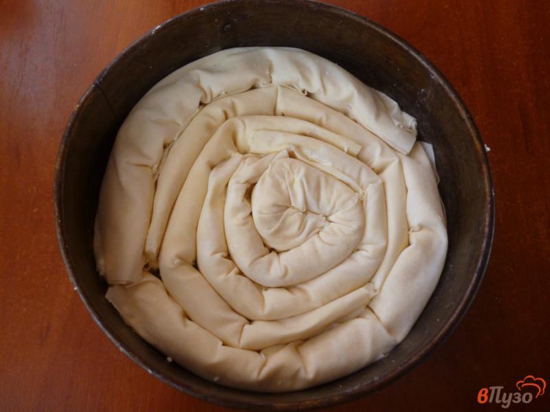 Фото приготовление рецепта: Пирог с творогом из теста фило шаг №4