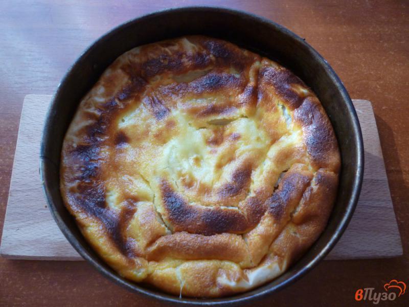 Фото приготовление рецепта: Пирог с творогом из теста фило шаг №7