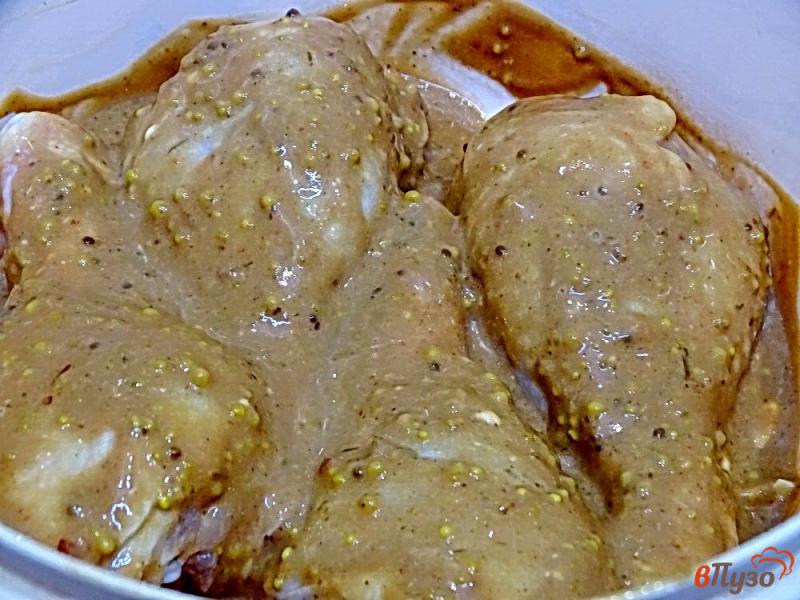 Фото приготовление рецепта: Куриные голени с горчицей в духовке шаг №5