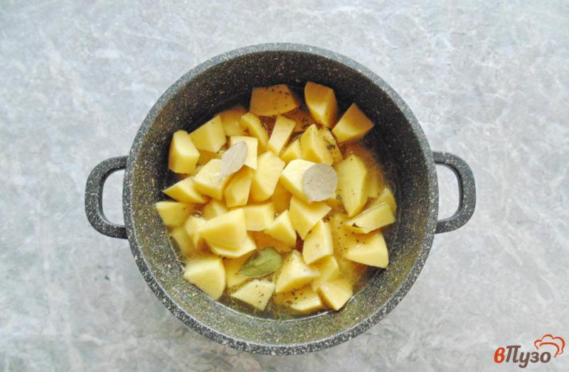 Фото приготовление рецепта: Свинина с тыквой и картофелем шаг №5
