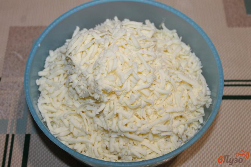 Фото приготовление рецепта: Тонкий лаваш с сыром и чесноком шаг №3