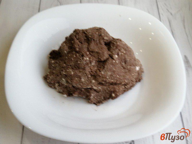 Фото приготовление рецепта: Творожно-льняное печенье без сахара шаг №4